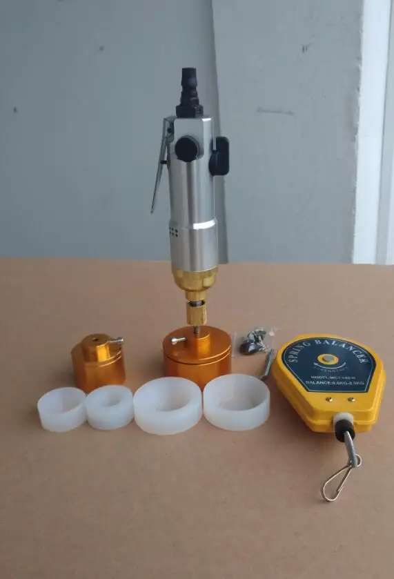 

Bottle capping Machine handheld pneumatic power sealing bottles packaging equipment lid capping range 1-50mm