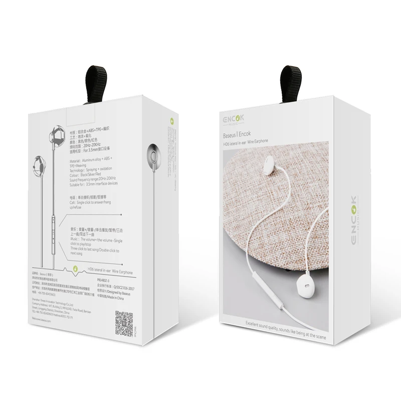 Baseus H06 3 5 мм проводные наушники с Microphoe стерео гарнитура для iPhone 6 6s Plus Samsung S10