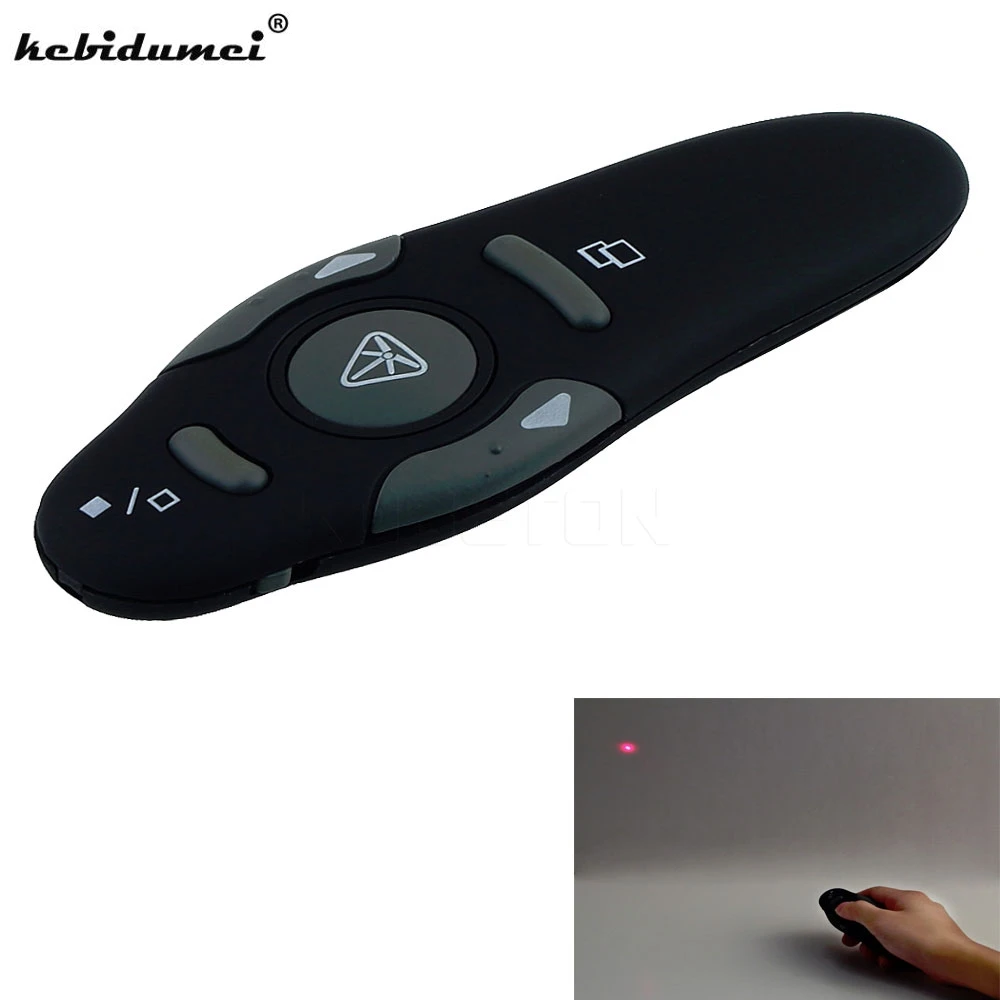 

2.4GHz USB Wireless Presenter with Red Laser Pointers Pen Remote Control RF PowerPoint PPT Presentation Mouse Wholesale
