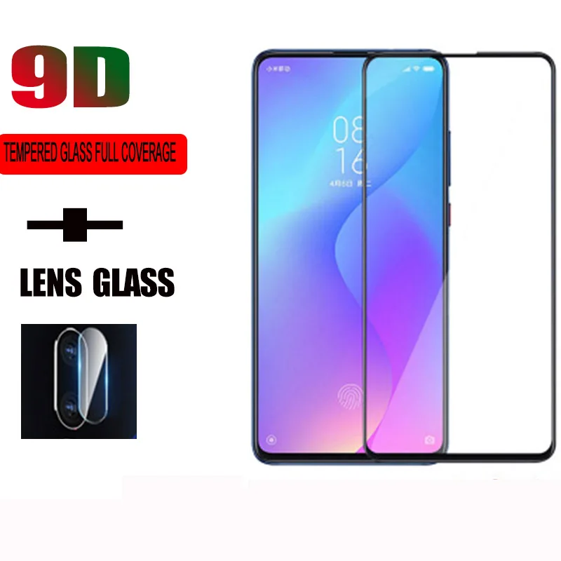 

9D Tempered Glass On For Redmi Note 7 Pro 7A K20 Screen Protector For Xiaomi 9 SE Full Cover Camera Lens Protective Glass Film