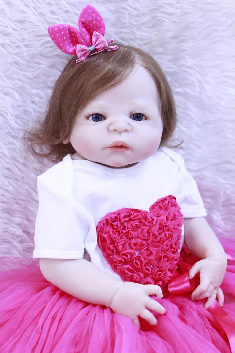 DollMai 2" bebes reborn victoria куклы принцессы для девочек весь силикон reborn куклы для малышей подарок для детей обучающая игрушка bonecas