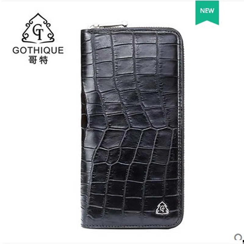 

gete 2018 new The new Thai crocodile leather handbag with a leather handbag with a long wallet and a long purse.men clutch bag