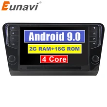 Eunavi 9 ”1 Din Android 9.0 Car Radio Player di Navigazione GPS 2G di RAM Per Volkswagen Octavia 2014 2015 2016 2017 3G wifi bluetooth