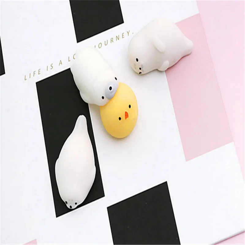 

1pcs Cute Mochi Squishy White Seal Healing Toy Kawaii Squeeze Abreact Fun Joke Gift Party Little Gifts Party Favors