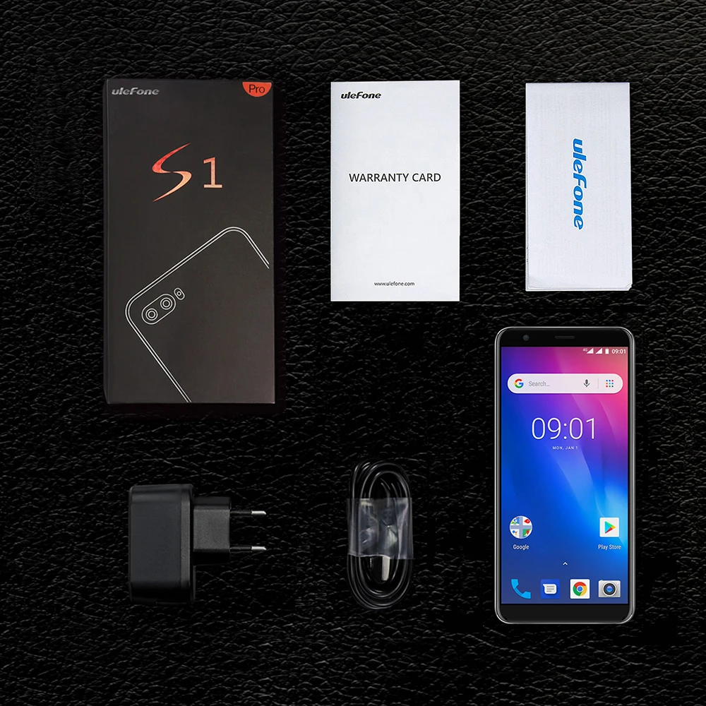 Ulefone S1 Pro Mobile Phone Android 8.1 5.5 inch 18:9 MTK6739 Quad Core Face ID 16GB ROM 13MP+5MP Rear Dual Camera 4G Smartphone