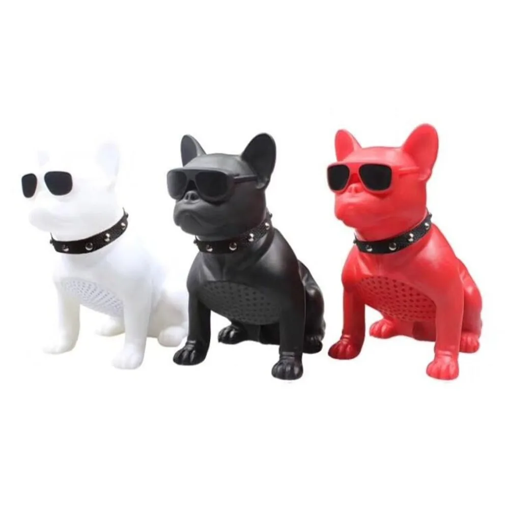 

Portable Wireless Bluetooth 4.2 Speaker 10w Powerful Bass Stereo Support U Disk/TF Card Bulldog Design For Smart Devices