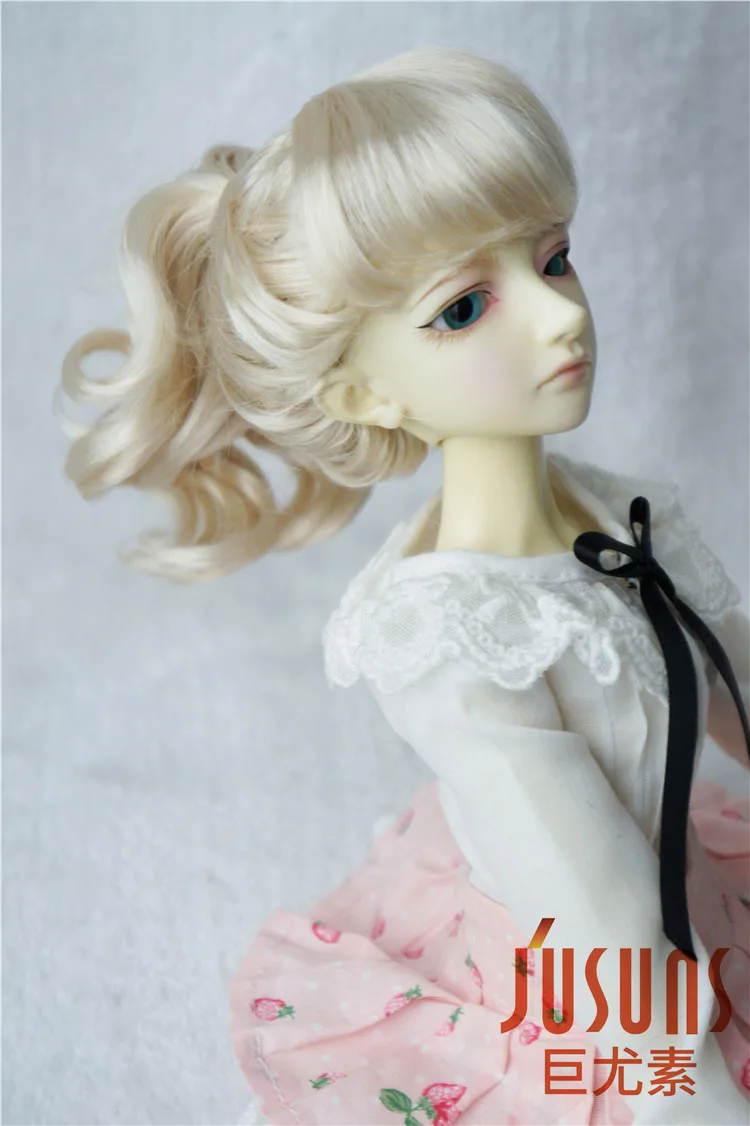 JD261 1/4 MSD синтетический, мохеровый, для куклы парики Updo стиль BJD волосы 7-8 дюймов BJD парики