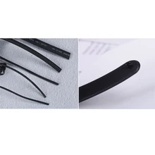 5 m Comprimento Da Tubulação Do Psiquiatra de Calor Preto Tubo Shrinkable Wire Wrap 1 Diâmetro mm/1.5mm/2mm /5mm/7mm