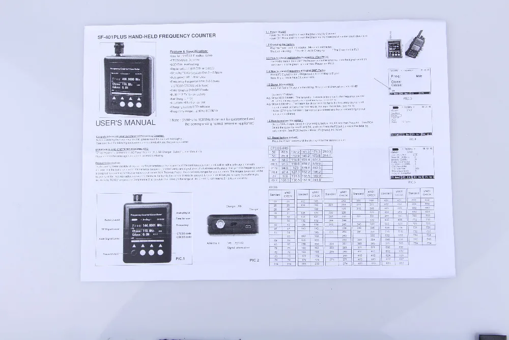 Новая версия Портативный счетчик частоты sf401 плюс 27 мГц-3 ГГц CTCSS cdcss тестер ручные счетчик частоты для портативной рации