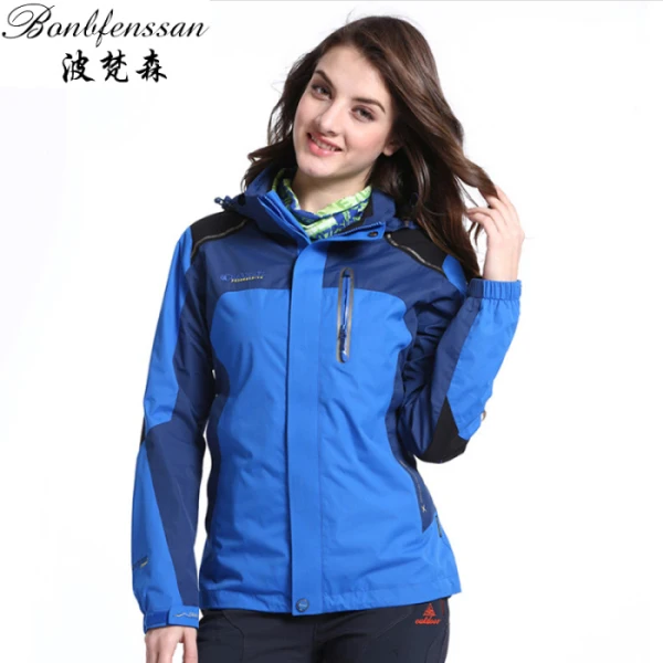 Женская весенне-осенняя флисовая дышащая куртка для спорта на открытом воздухе, ветронепроницаемая водонепроницаемая куртка для пешего туризма, альпинизма, женские куртки 1613B - Цвет: Blue color