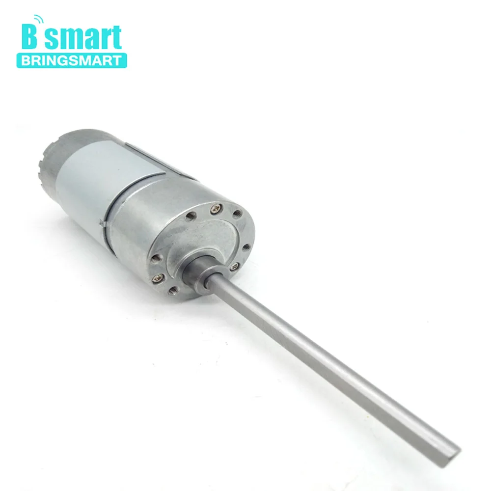 

Bringsmart 37GB555 DC Motor 12-24V Long Axis Mini Gear Motor Low Noise Electric Reducer for Intelligent Electronic Device DIY