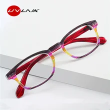 UVLAIK, Анти-усталость, очки для чтения для женщин и мужчин, ультралегкие портативные очки для дальнозоркости, PC оправа, весенние очки для ног