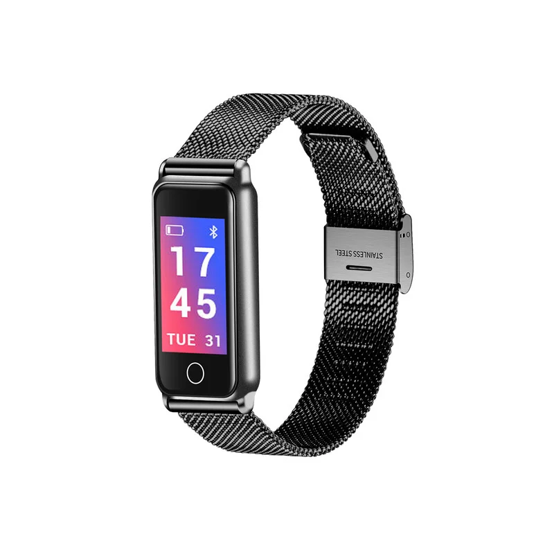 

Color screen Heart rate blood oxygen Smart Bracelet band Call reminder message push Business watch smart wristband PK mi band 2