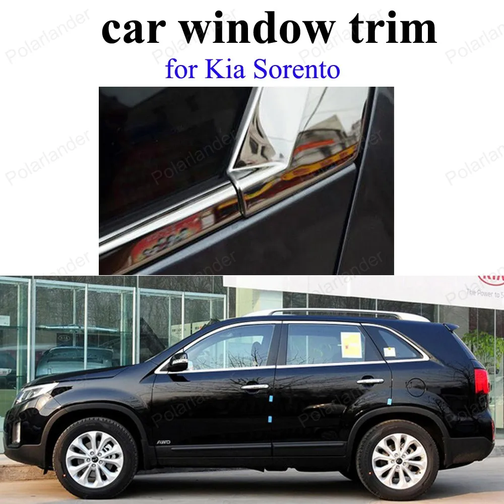 Accessories Stainless Steel Car Styling Window Trim Decoration Strips