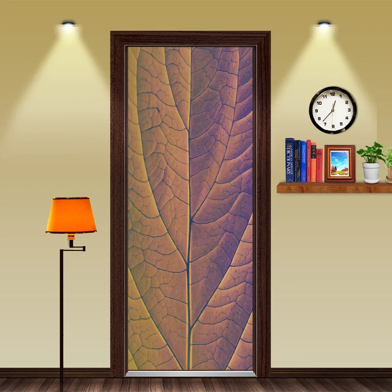 3d наклейка на дверь холодильника в виде листьев|wallpaper wall|3d 3dwallpaper home decor |