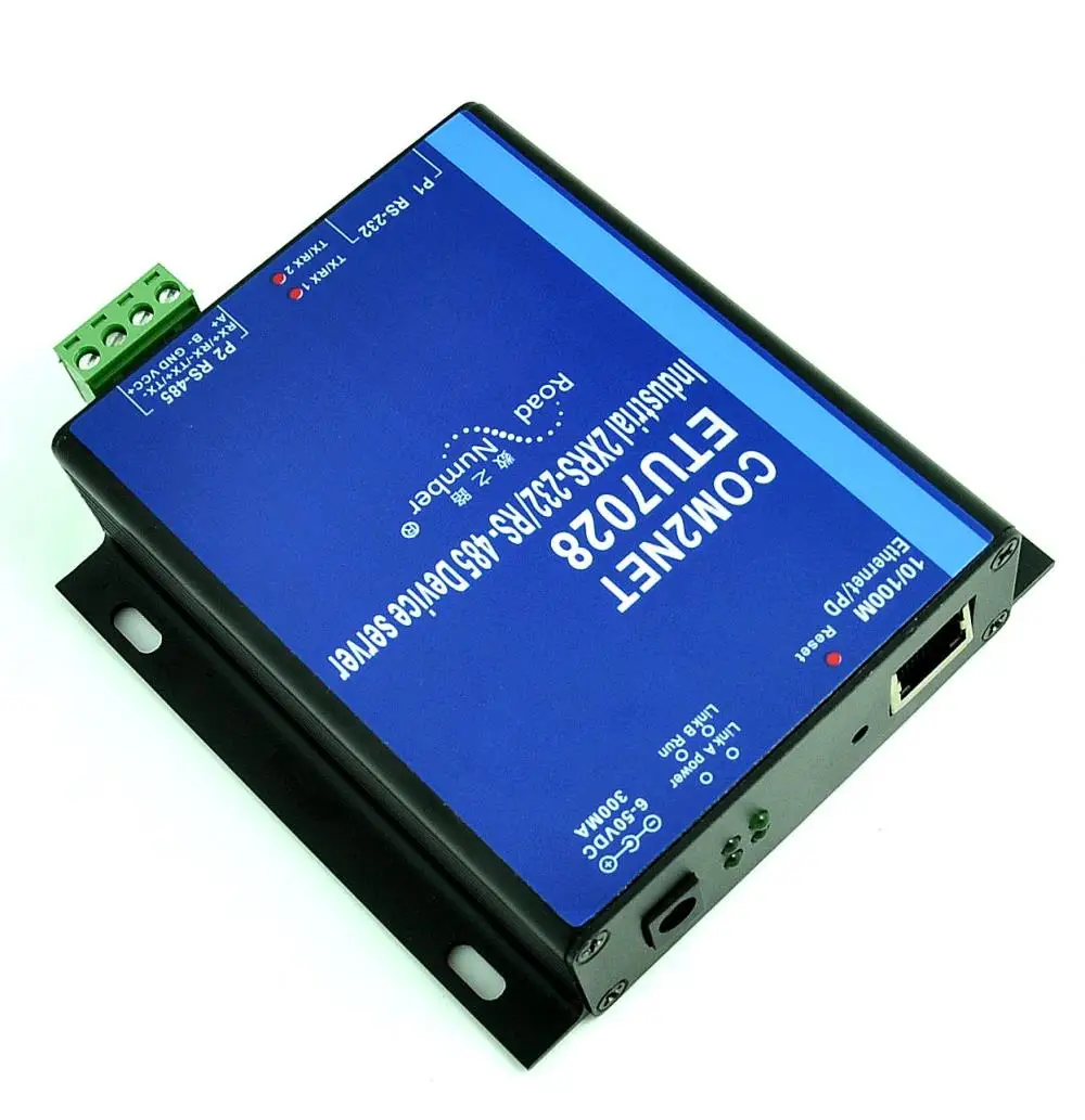 2 порта POE последовательное устройство сервер RS232 RS485 к Ethernet TCP конвертер сервер/клиент UDP VCOM Modbus промышленного класса