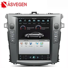 10,4 ''Android вертикальный экран автомобиля радио для Toyota Corolla 2007-2013 gps Навигация стерео головное устройство мультимедийный плеер