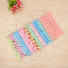 10 шт./компл. Пёс из мультфильма одноразовые маски Kawaii печатных трехслойная Нетканая пыли Защитная маска, способный преодолевать Броды для взрослых детей обувь для мужчин и женщин