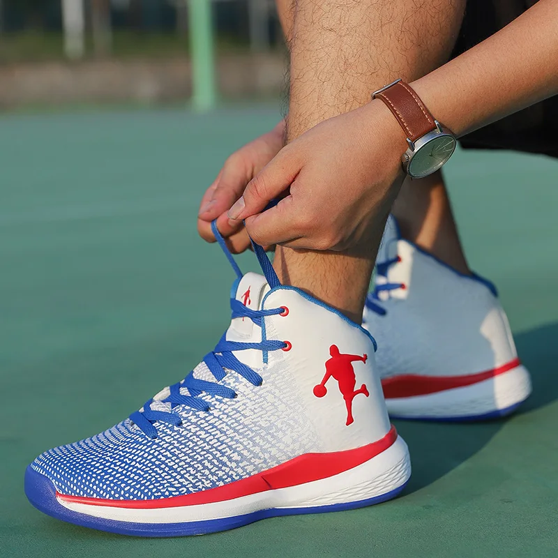 “ Sapatos de Alta-top Respirável Livre Formadores Homem Almofada
