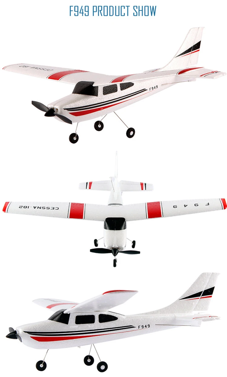 WLtoys F949 Sky King 2,4G RC самолет с фиксированным крылом RTF самолет с радиоуправлением 3CH RC самолет с фиксированным крылом WL F949 Дрон