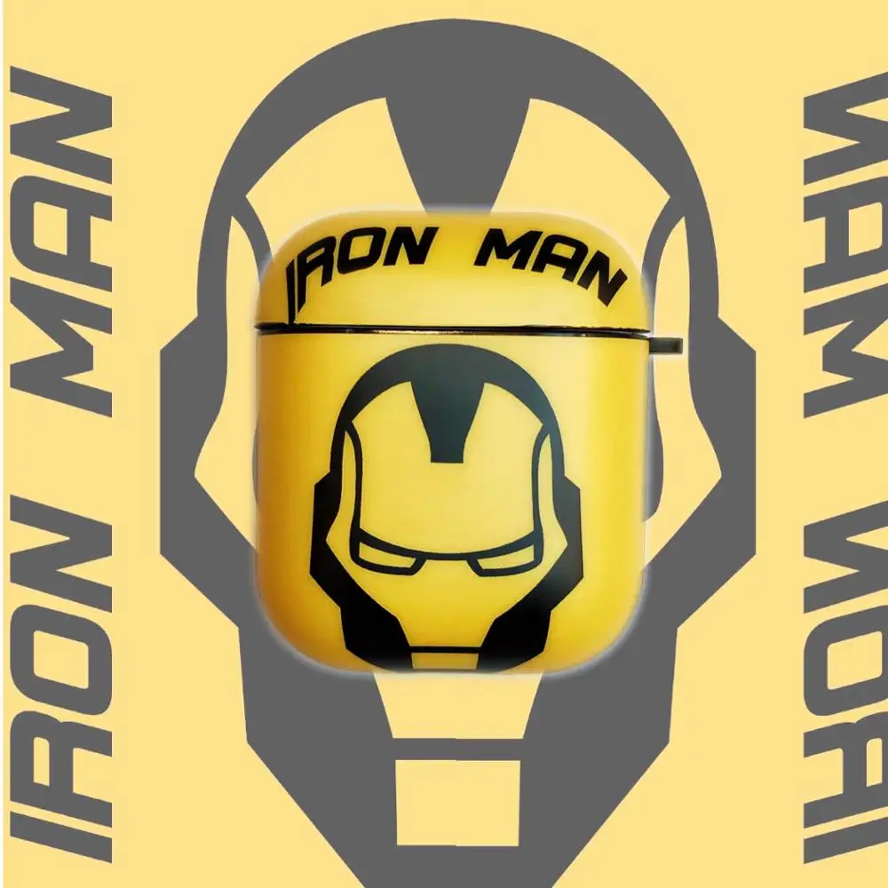 

Cartoon Marvel Avenger Hero Iron man Wireless Bluetooth Earphone Case For Apple AirPods 2&1 Silicone Charging