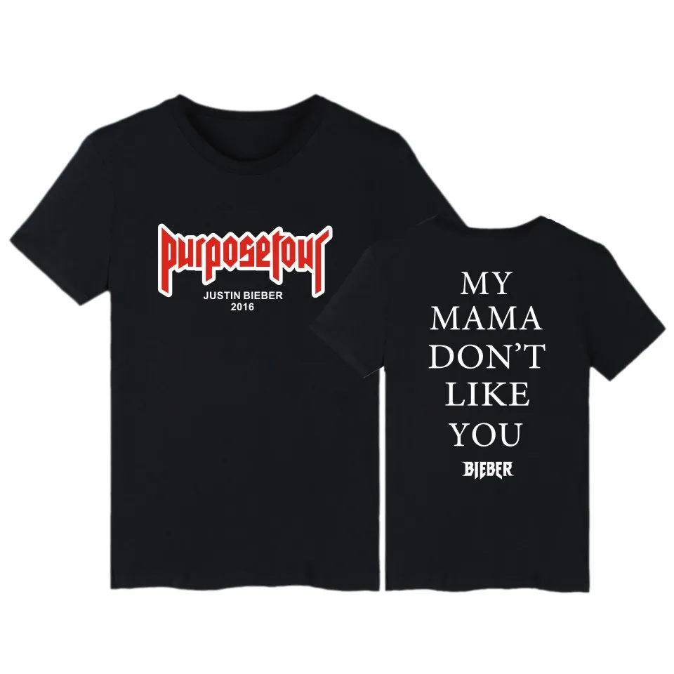 Justin Bieber Purpose Tour t-shirts Pop Short Sleeve Tshirts New Style
Fashion Casual T-Shirts Men/Women T-shirt Justin Bieber