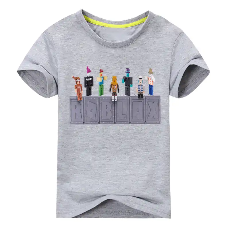 Kids Clothes Boys Summer Roblox Games Print T Shirt Girls Tee Tops Clothing Children Cartoon T Shirt Costume Baby Tshirt Dx105 - 