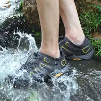 Cungel Men Summer Quick dry shoes Outdoor Hiking shoes Wading shoes Breathable Trekking Walking shoes Anti-collision Lightweight