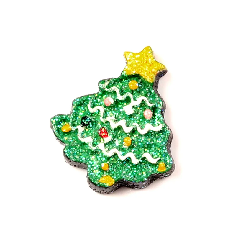 

LF 10Pcs Resin Christmas Tree Patch Decoration Crafts Flatback Cabochon Embellishments For Scrapbooking Diy Accessories