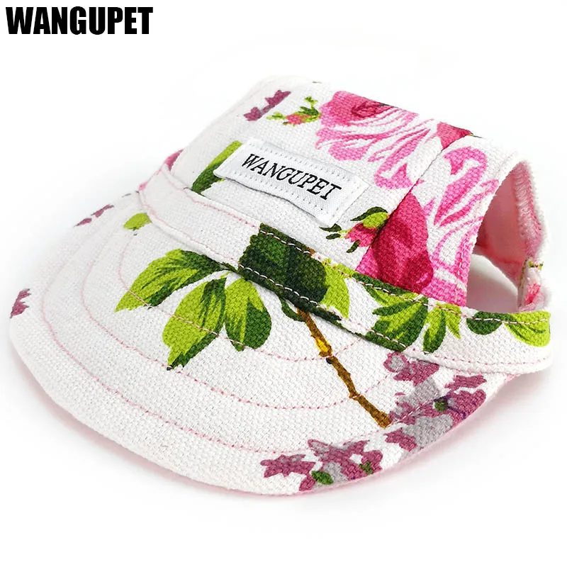 

Dog Hat Summer Sunbonnet For Small Dog Cat Baseball Cap Visor Cap With Ear Holes Pet Products Outdoor Accessories Doggie Sun Hat