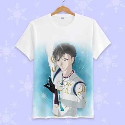 Yuzuru Hanyu футболки косплей летняя футболка с коротким рукавом для женщин и мужчин повседневные топы футболки - Цвет: 13