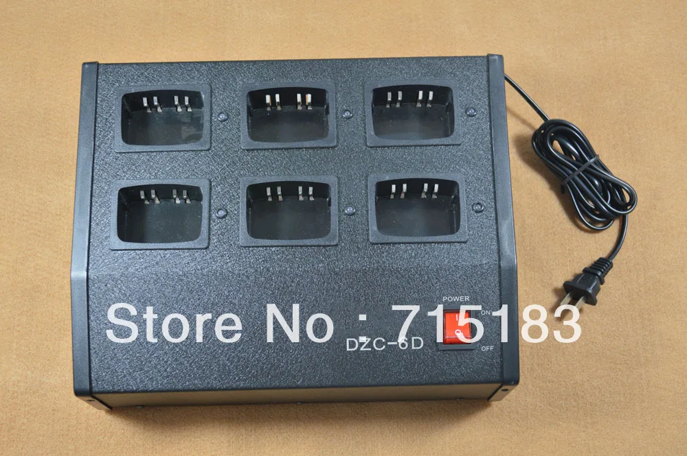 

Six-Way Charger Multicharger (Can be charged with Li-ion and Ni-MH Battery Both) for Motorola HT750,HT1250,GP328,GP340,GP380