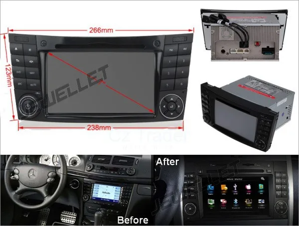 Excellent 8" Octa Core Android 9.0 Car GPS radio Navigation for Benz E-class W211 CLS-Class W219 CLK-Class W209 0 Excellent 8" Octa Core Android 9.0 Car GPS radio Navigation for Benz E-class W211 CLS-Class W219 CLK-Class W209 0