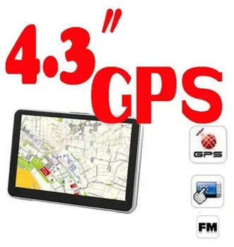 

by DHL or Fedex 50pcs 256mb 8gb Newest 4.3inch GPS Navigator built in 4G car navigation Fm transimitter window CE 6.0 128 MB
