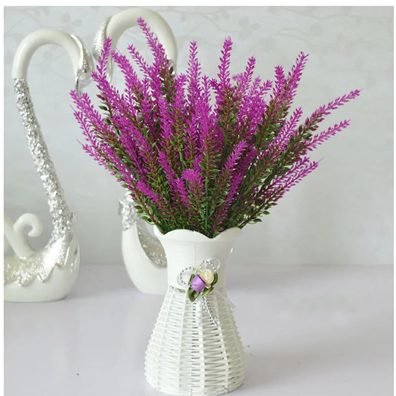 

Romantic Lavender Artificial Flower Planting Country Style Decoration for Wedding Eternal Flower Purple Lavender Fake Flower