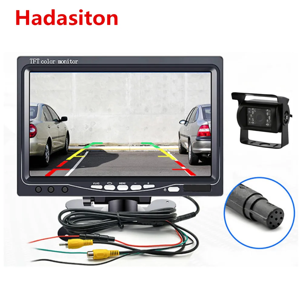 

7" TFT LCD Screen Car Monitor Headrest monitor parking assistance with remote controller, Rearview camera optional