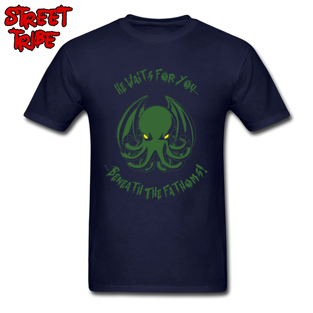 Beneath The Fathoms 100% Cotton Men's Short Sleeve Tops Tees Camisa VALENTINE DAY T Shirt New Design Round Neck T Shirt Beneath The Fathoms navy