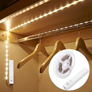 

LED Dual Mode Motion Night Light, Flexible LED Strip with Motion Sensor Closet Light for Bedroom Cabinet, Nature White