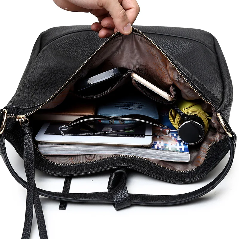 Us 18 48 36 Off Slouch Shoulder Bag Professional Totes Women Black Handbag Designers Brand Classical Messenger Bags Bolso Mujer Hombro In