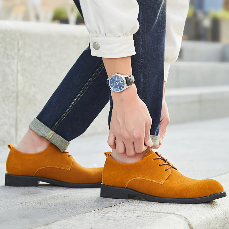 Men Oxfords Leather Shoes Brand Designer Men Casual Shoes Spring Autumn