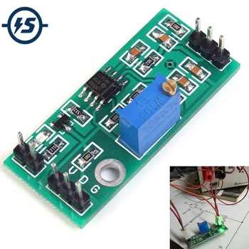 

LM393 Comparator High Voltage Module Signal Waveform Adjustable High Low Level/Load Drive Dual Channel 4.5-28V