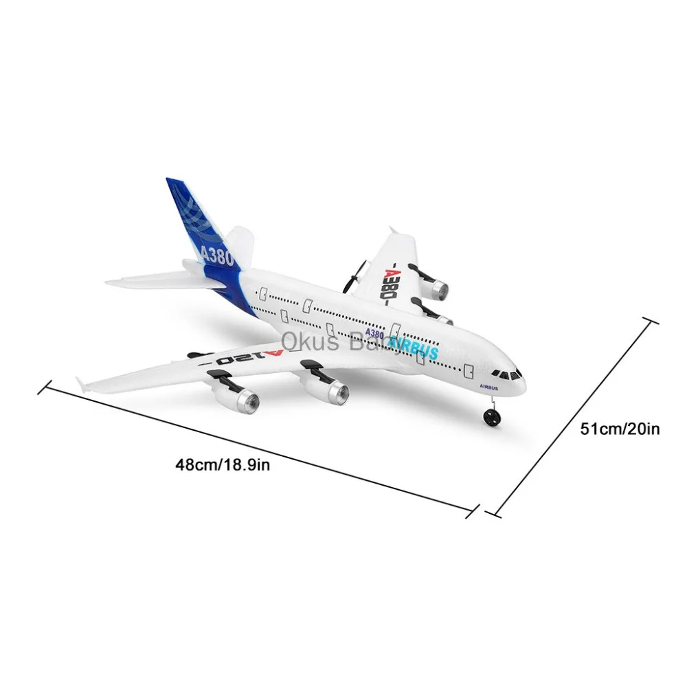 2019 Brand New RC Airplane 2.4GHz 510mm Wingspan 3CH RC Plane Gliders Coreless motor Fixed Wing RTF Plane Toys Kids Gifts