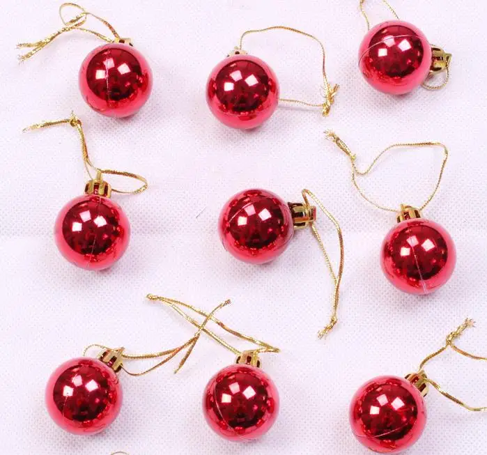 Bolas de árbol de Navidad adornos cuerdas árbol de Navidad colgante fiesta ornamento decoración de Navidad 30mm suministros de fiesta regalo Bolas de árbol de Navidad adornos cuerdas árbol de Navidad colgante fiesta ornamento decoración de Navidad 30mm suministros de fiesta regalo