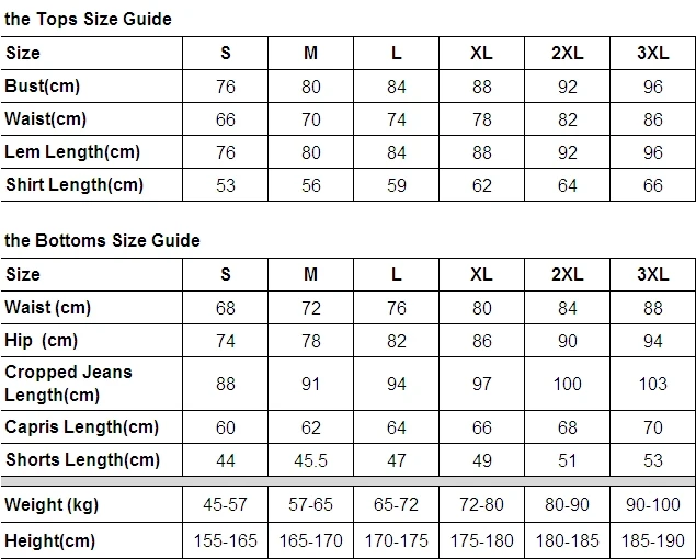 SIZE GUIDE