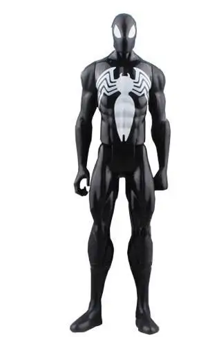 black spiderman doll