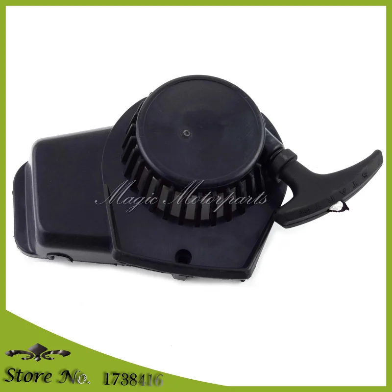Черный пластиковый Dirt ATV Pull Starter Recoil для 47cc 49cc 2 тактный двигатель Minimoto Pocket Bike Mini Moto
