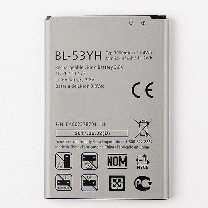 Аккумулятор для LG G3 D855 D851 D850 CDMA VS985/LS990 мобильный телефон BL53YH|mobile phone battery|battery forbattery