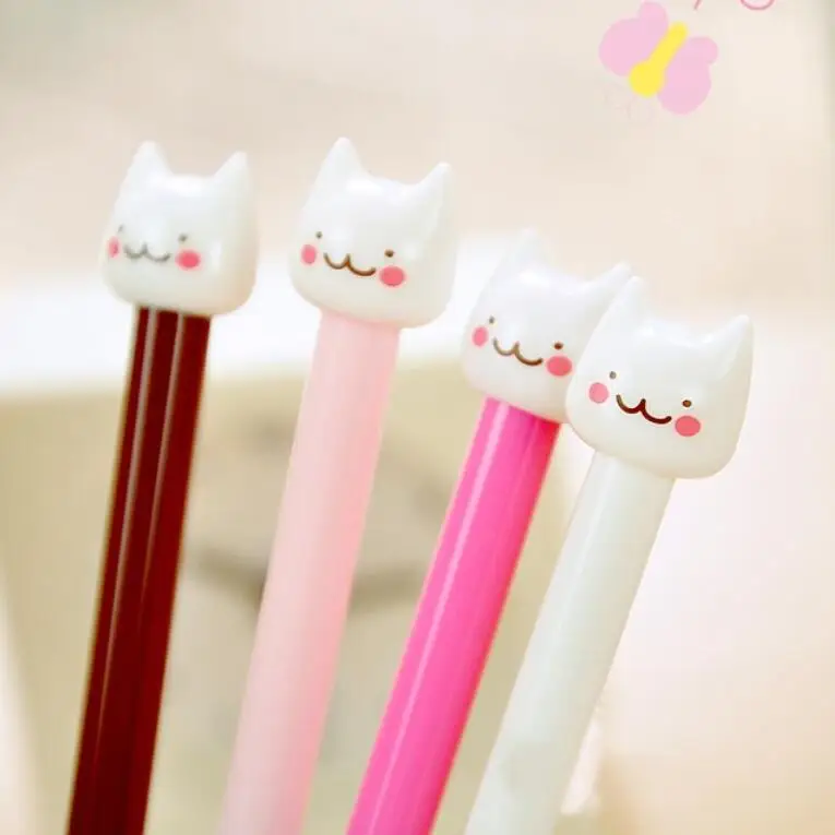 

1pcs/lot Creative Cartoon Cat Gel Pen For School Writing Office Supplies Papeleria Canetas Escolar