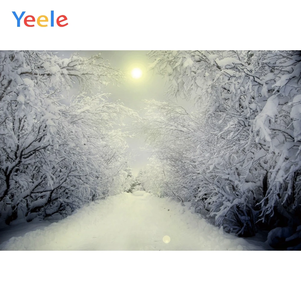 

Yeele Winter Landscape Forest Snow Trees Photozone Photography Backdrops Personalized Photographic Backgrounds For Photo Studio