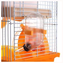 Tfbc-горячий хомяк Gerbil мышь маленькая клетка для домашних животных 2 уровня пол бутылка для воды колесо